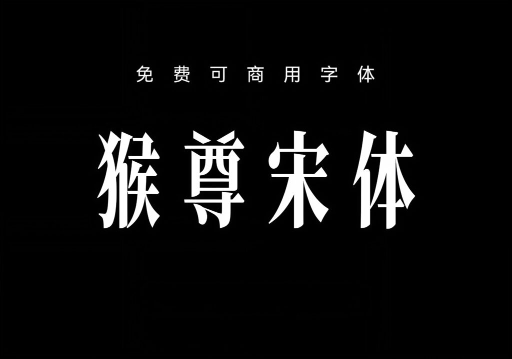 猴尊宋体-免费商用字体-八九源码网