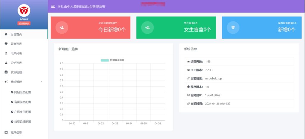 图片[2]-交友盲盒系统PHP开源的盲盒源码，基于PHP开发的开源盲盒系统-八九源码网
